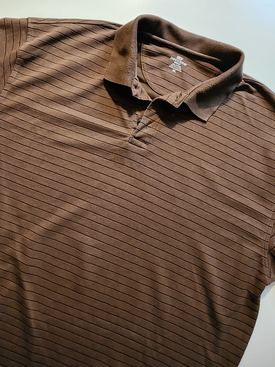 Dockers Other - Dockers Men's Brown Micro-Striped Polo